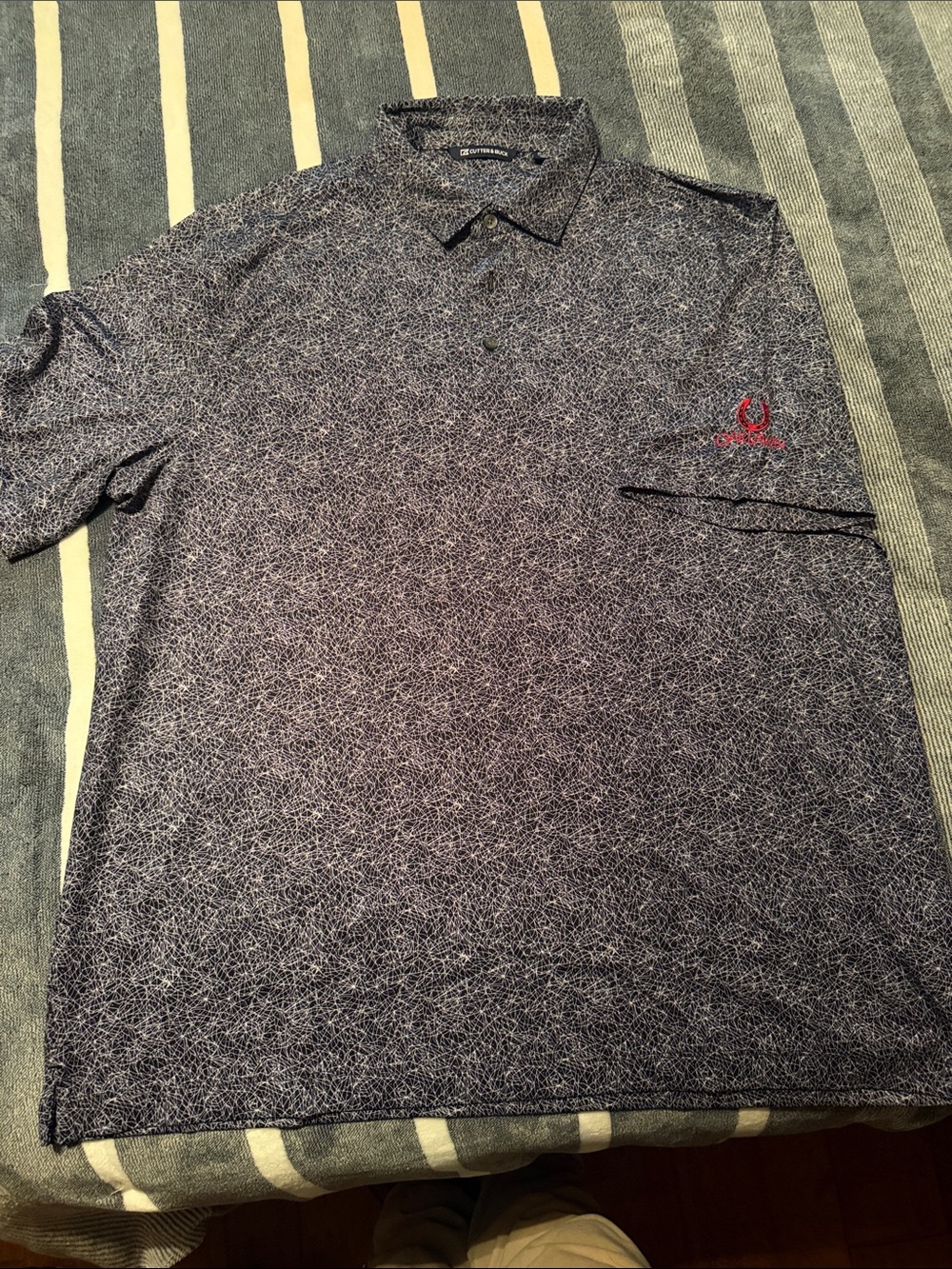 Men's Black Polo Shirt by Cutter & Buck